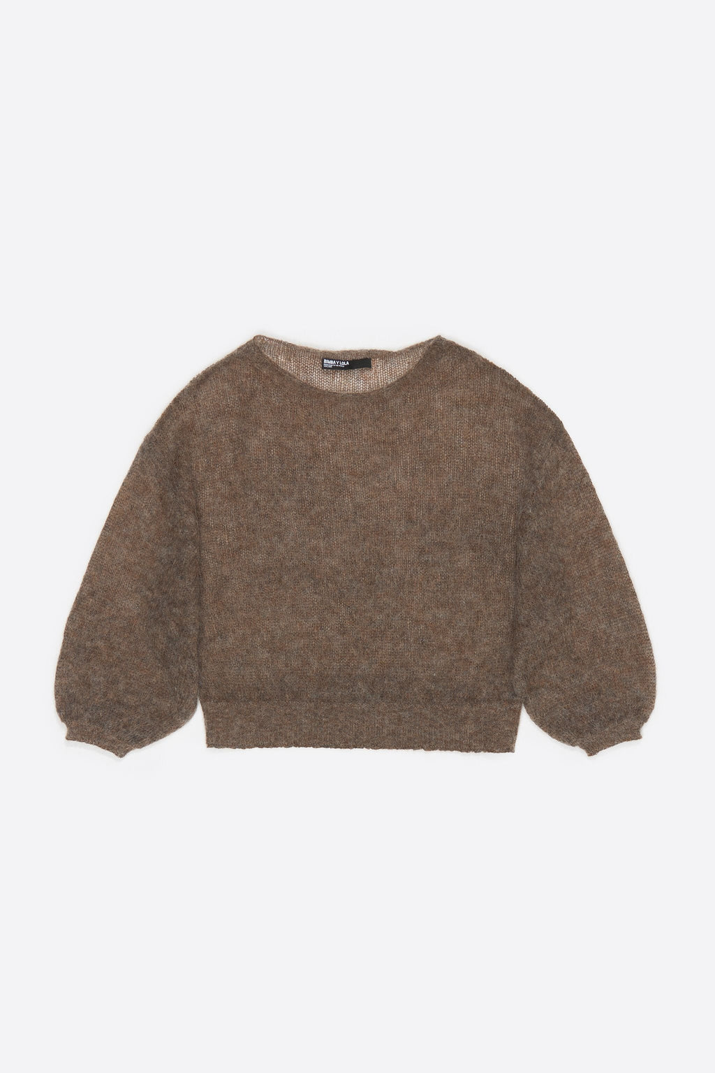 Oversize taupe mohair wool sweater