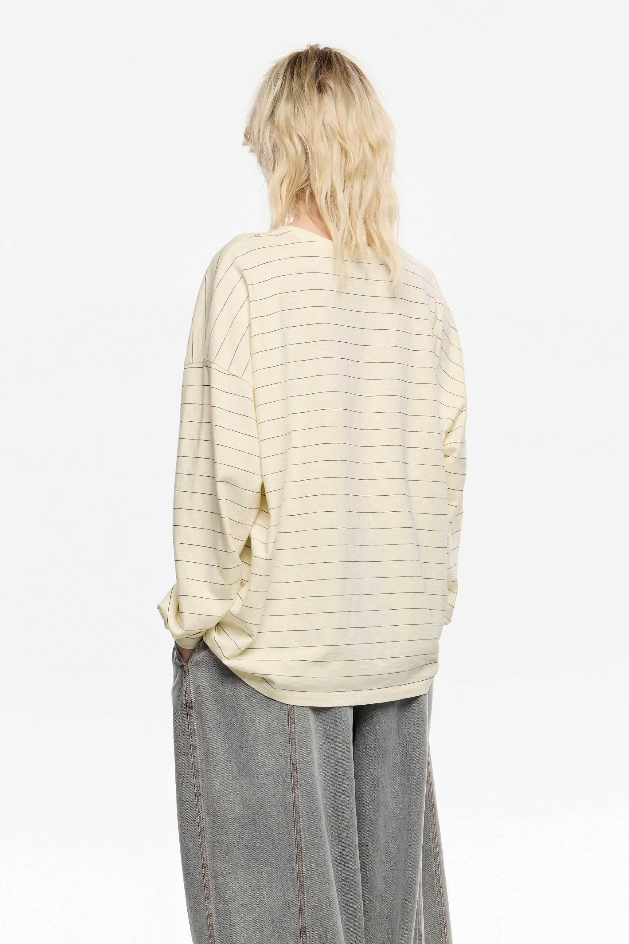 Oversize vanilla logo tie T-shirt