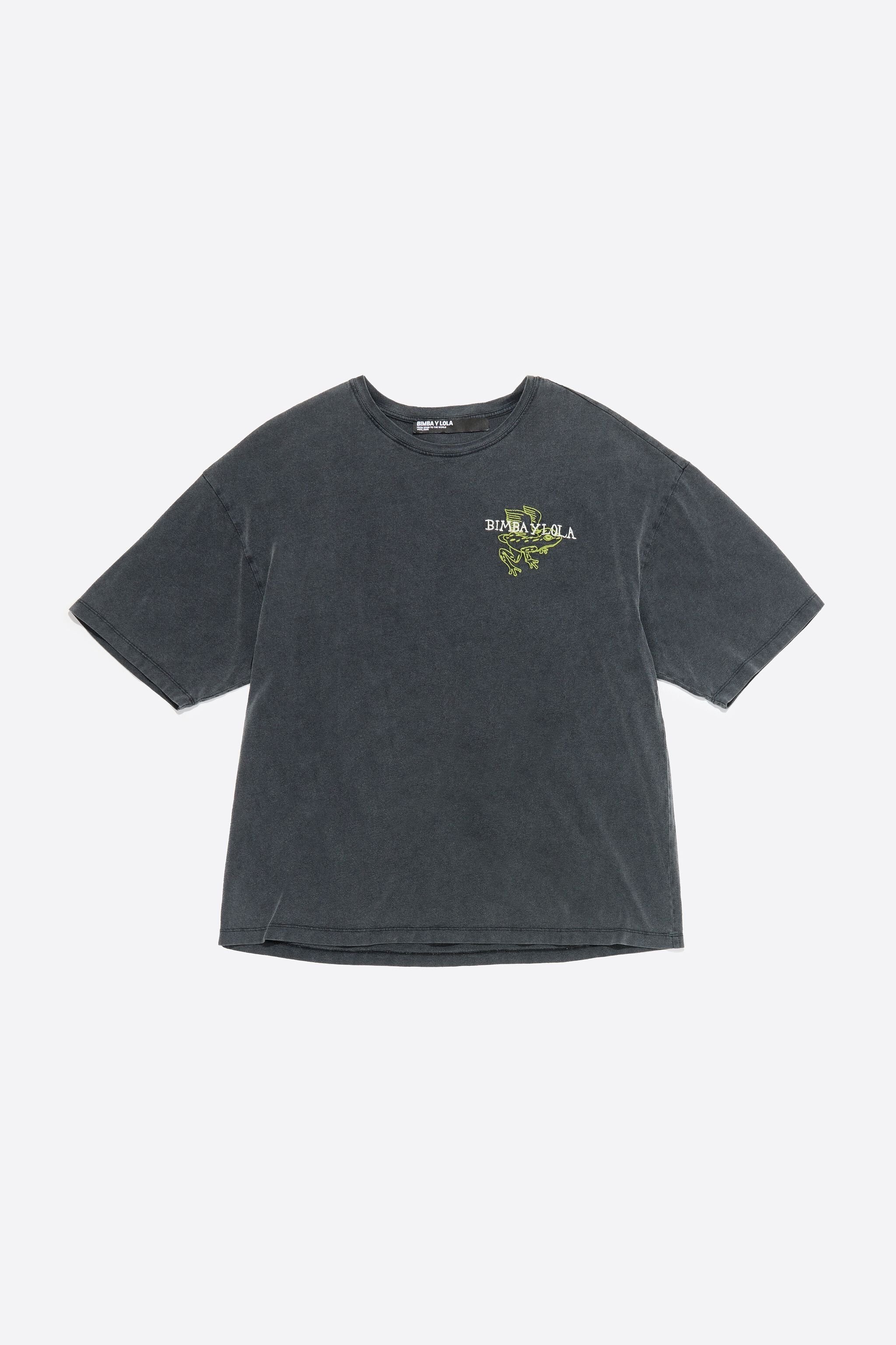 Oversize black logo T-shirt