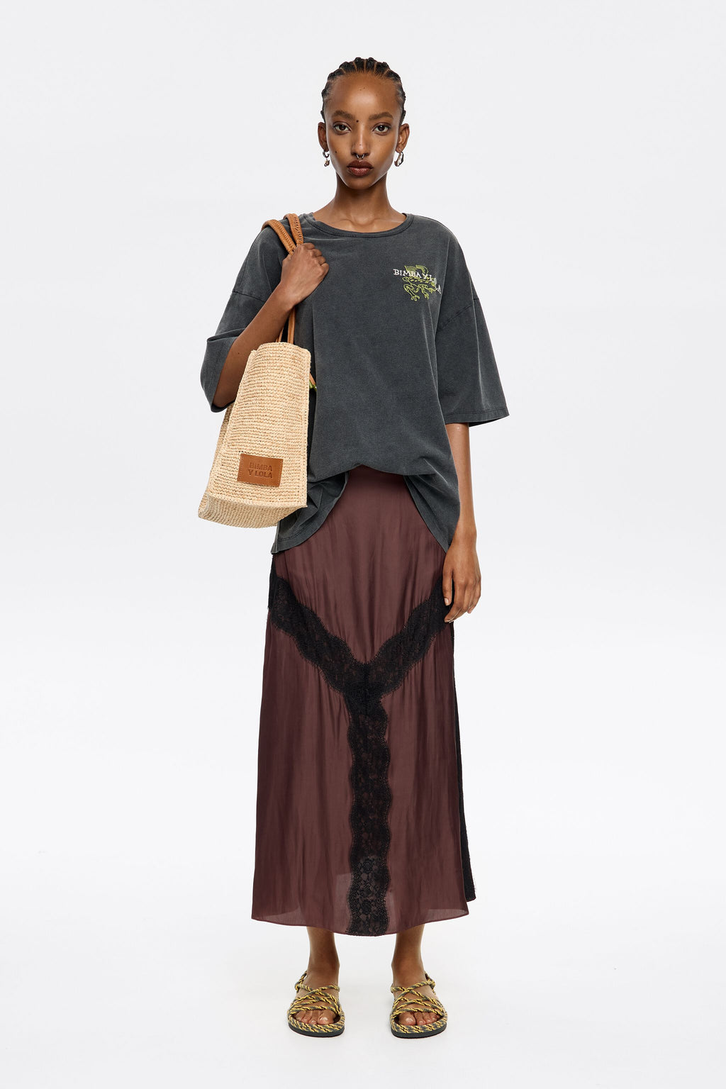 Oversize black logo T-shirt