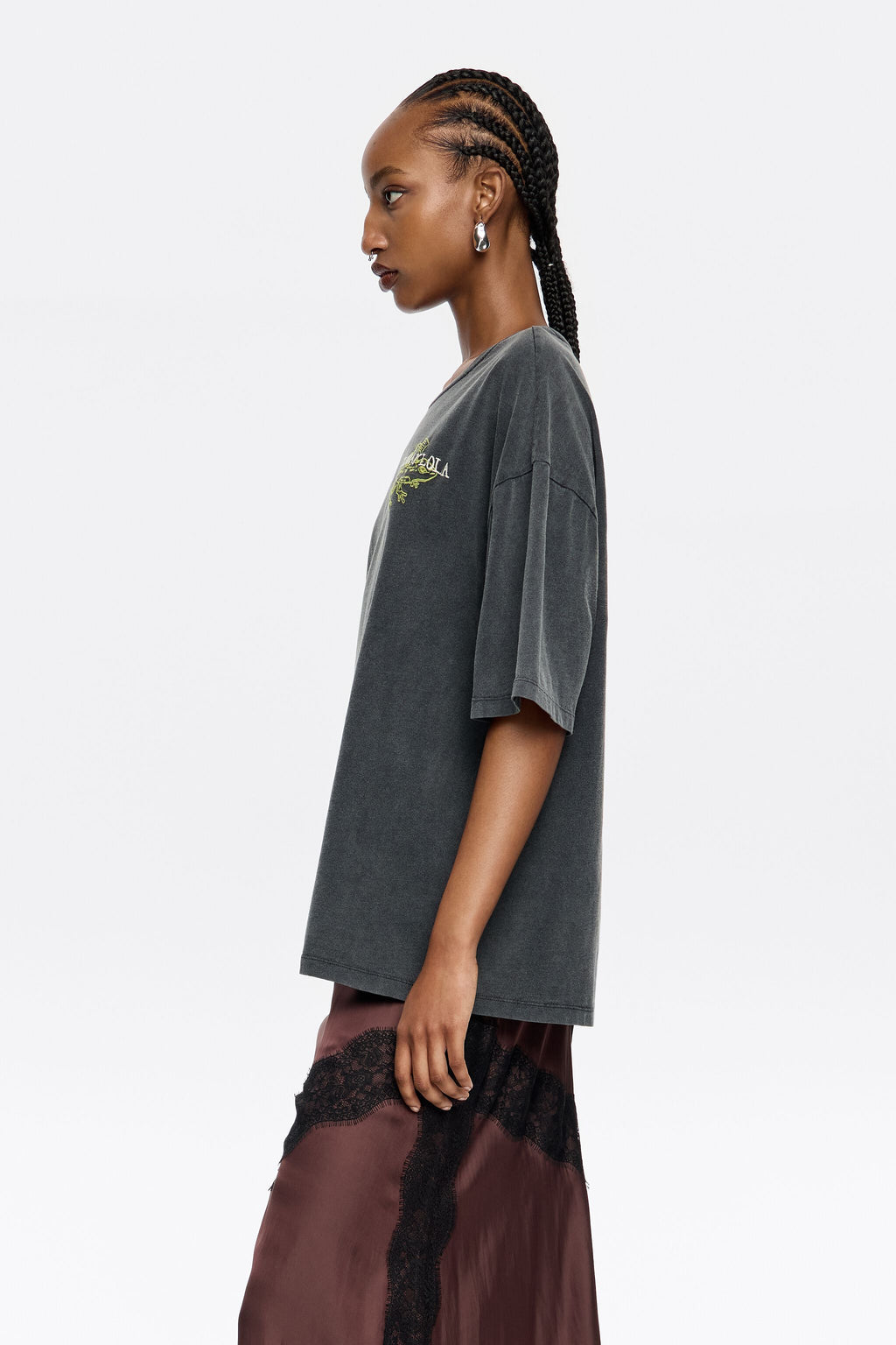 Oversize black logo T-shirt