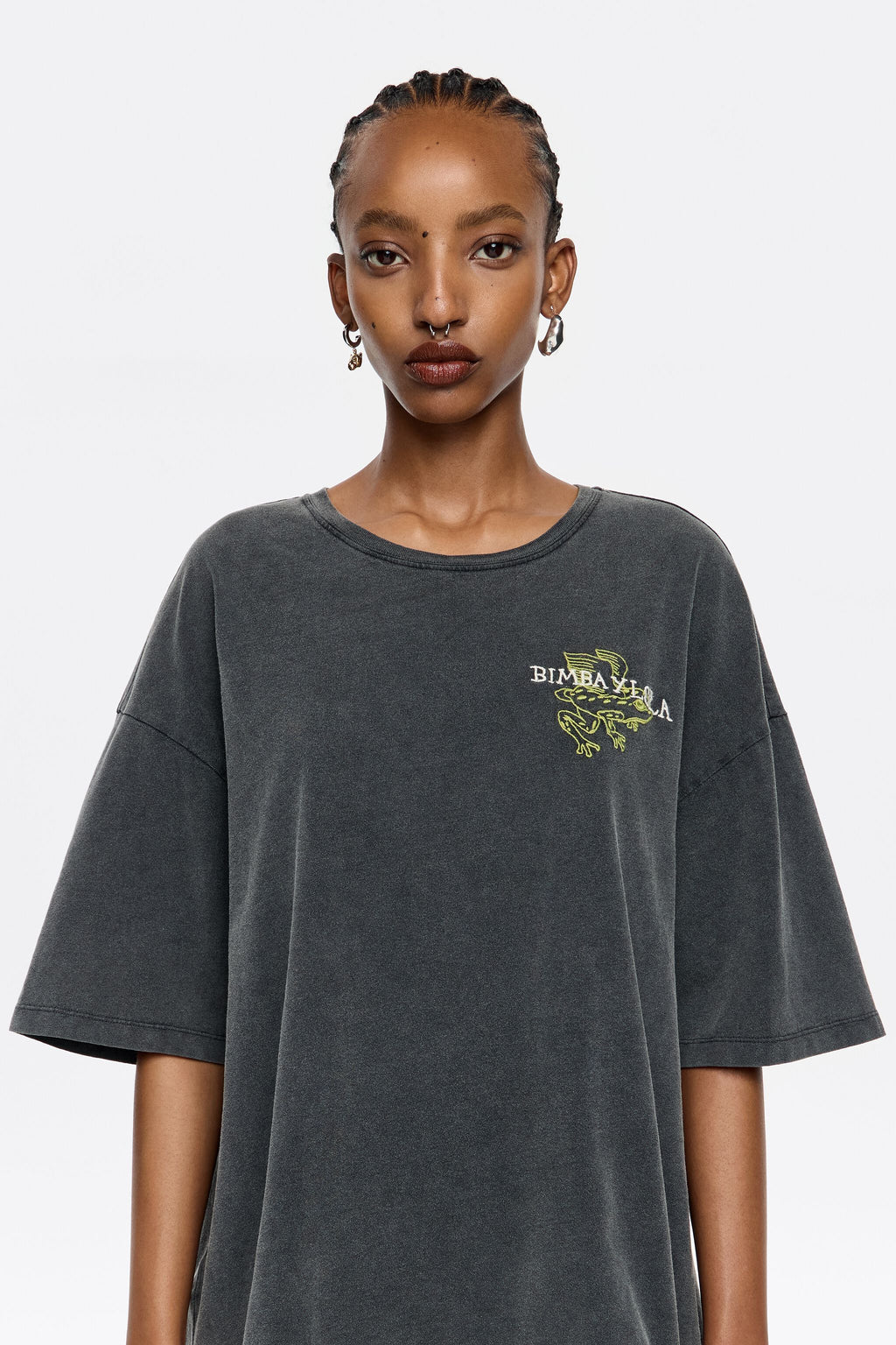 Oversize black logo T-shirt