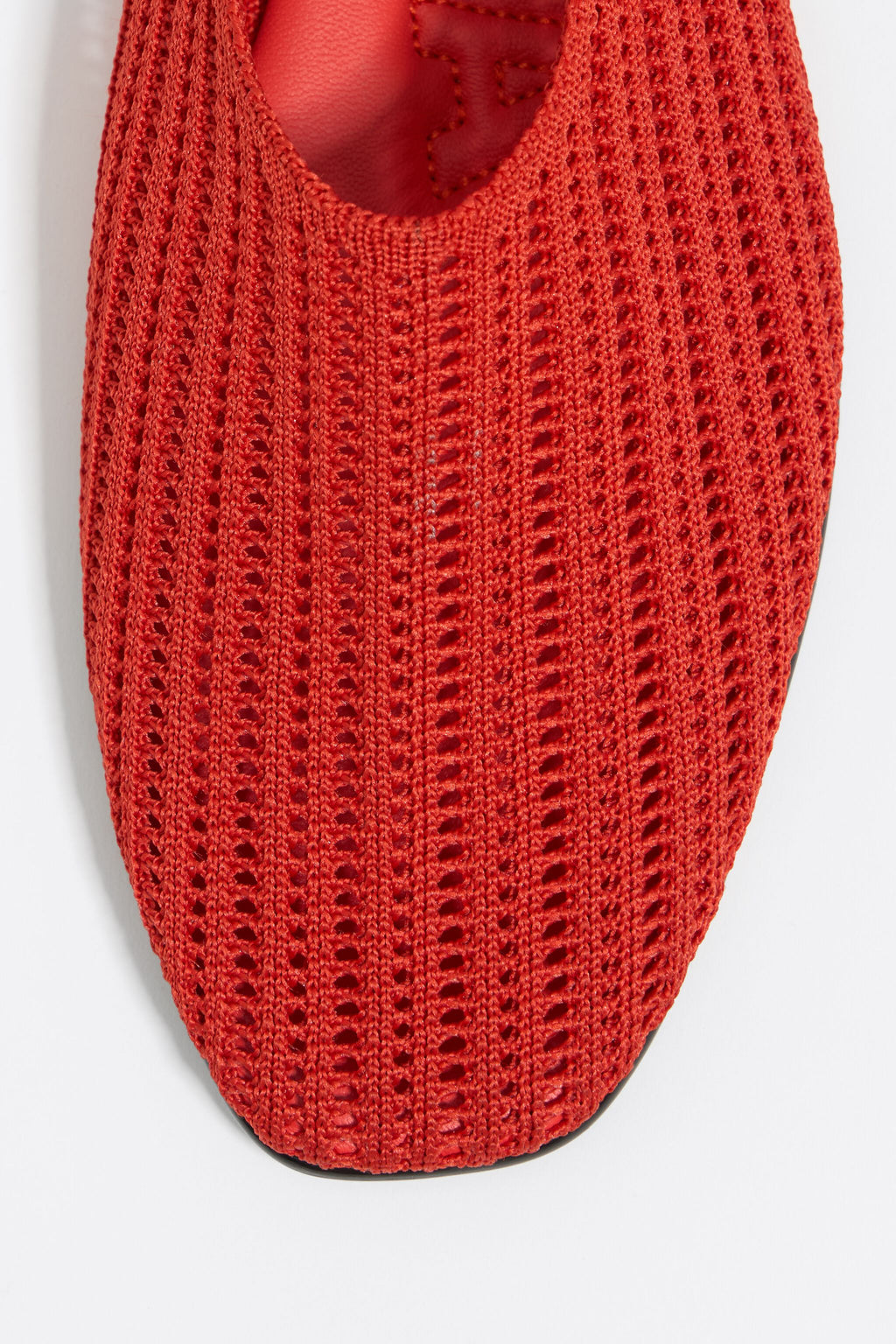 Red flyknit ballerina