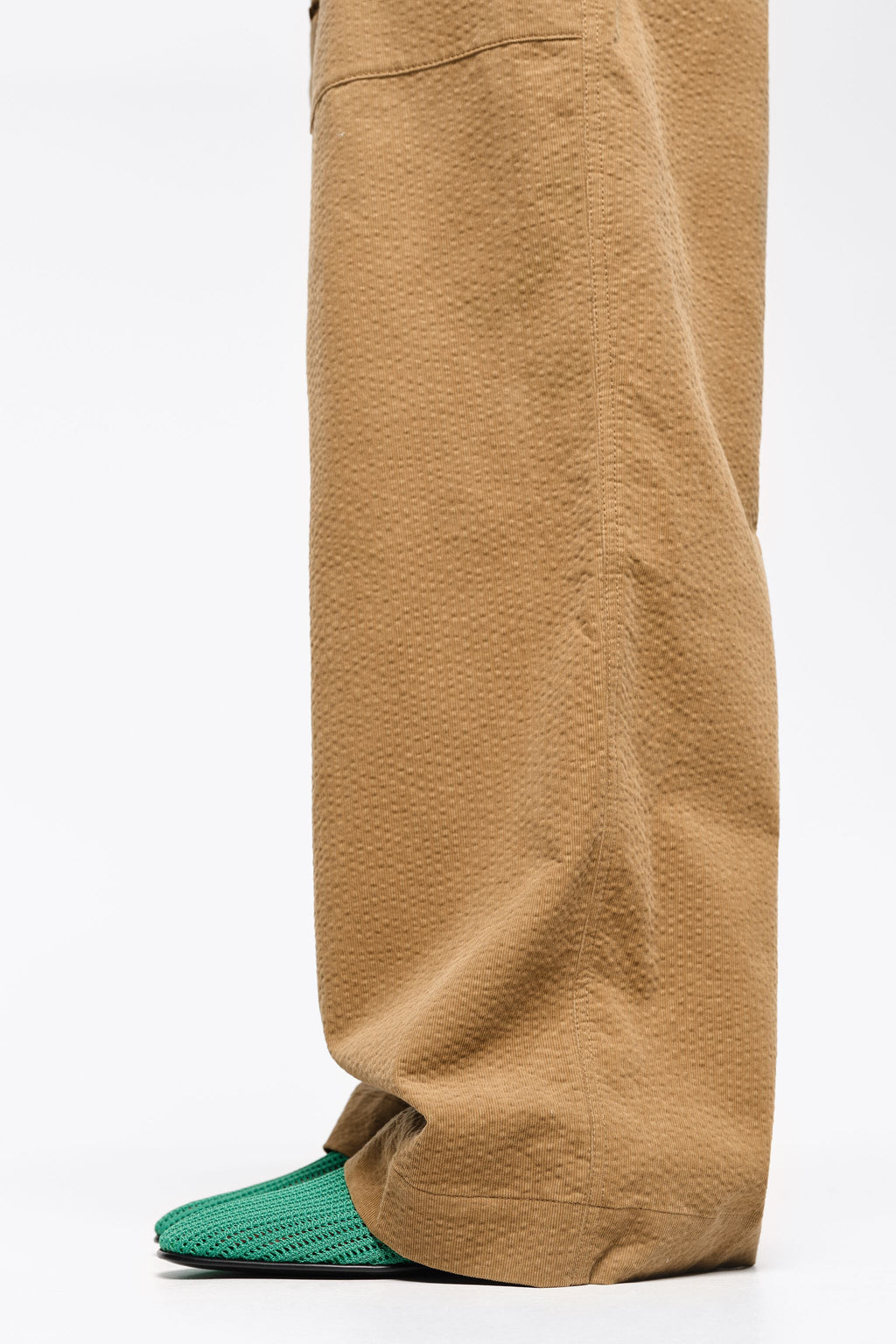 Green flyknit ballerina