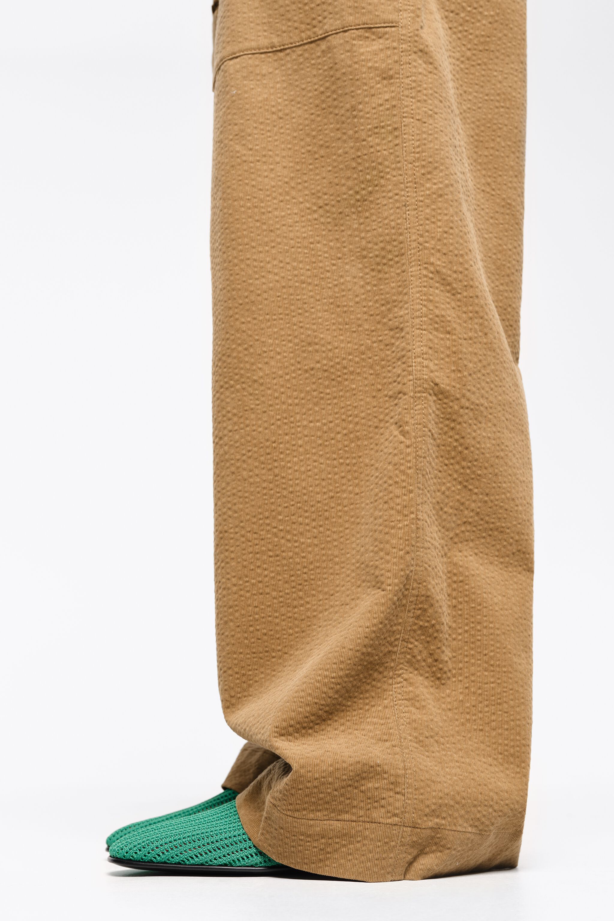 Green flyknit ballerina