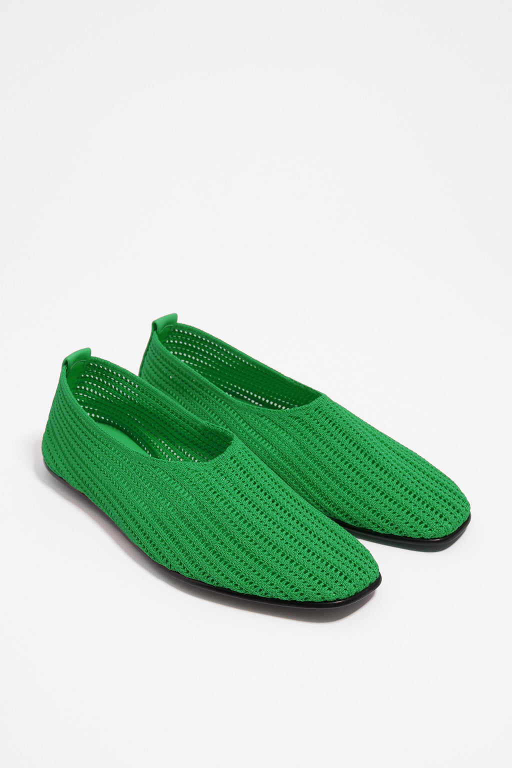 Green flyknit ballerina