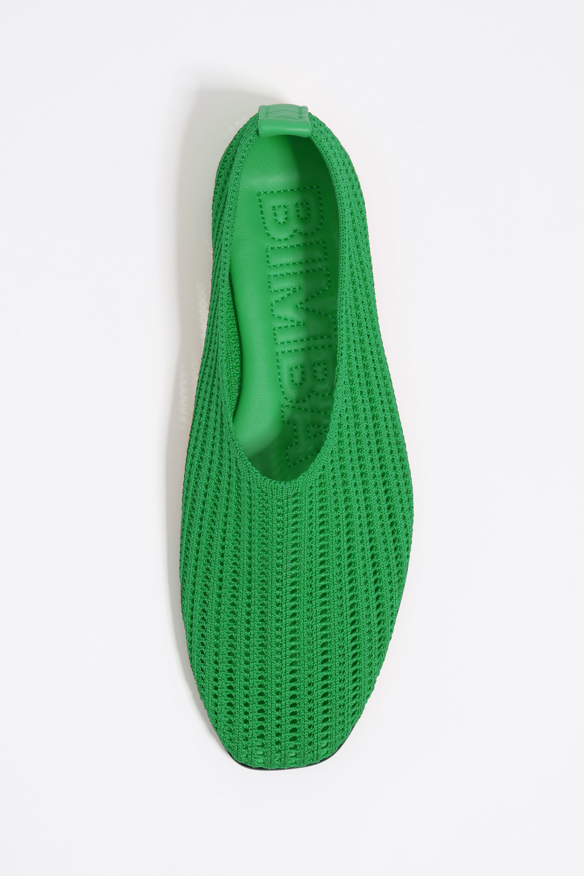 Green flyknit ballerina