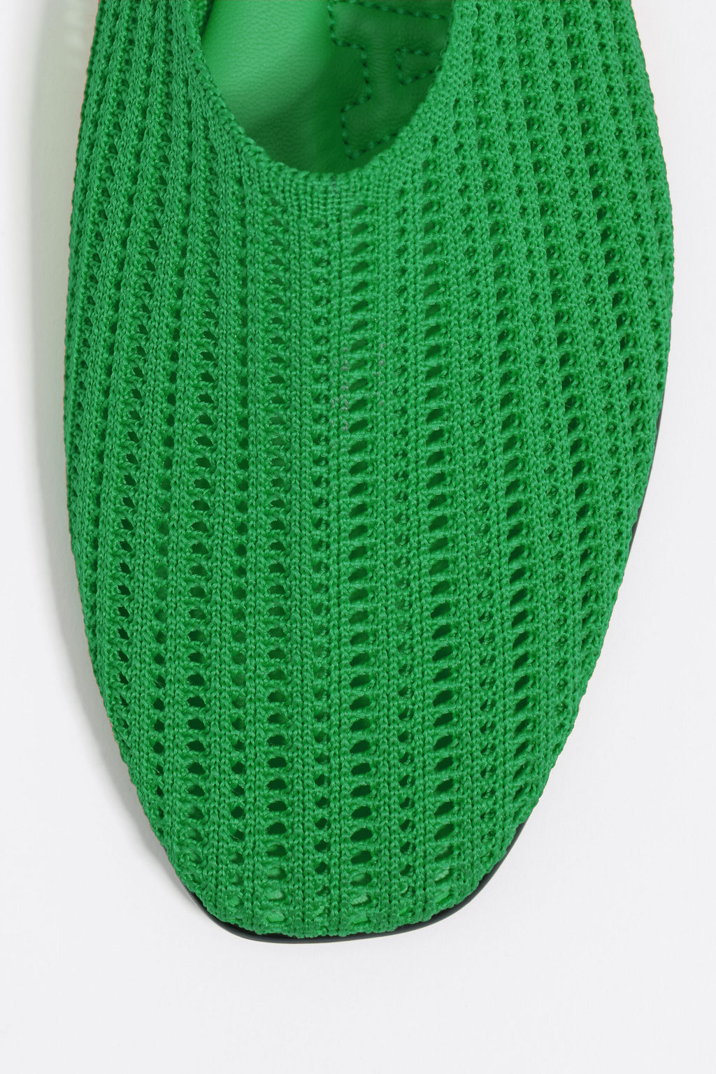 Green flyknit ballerina