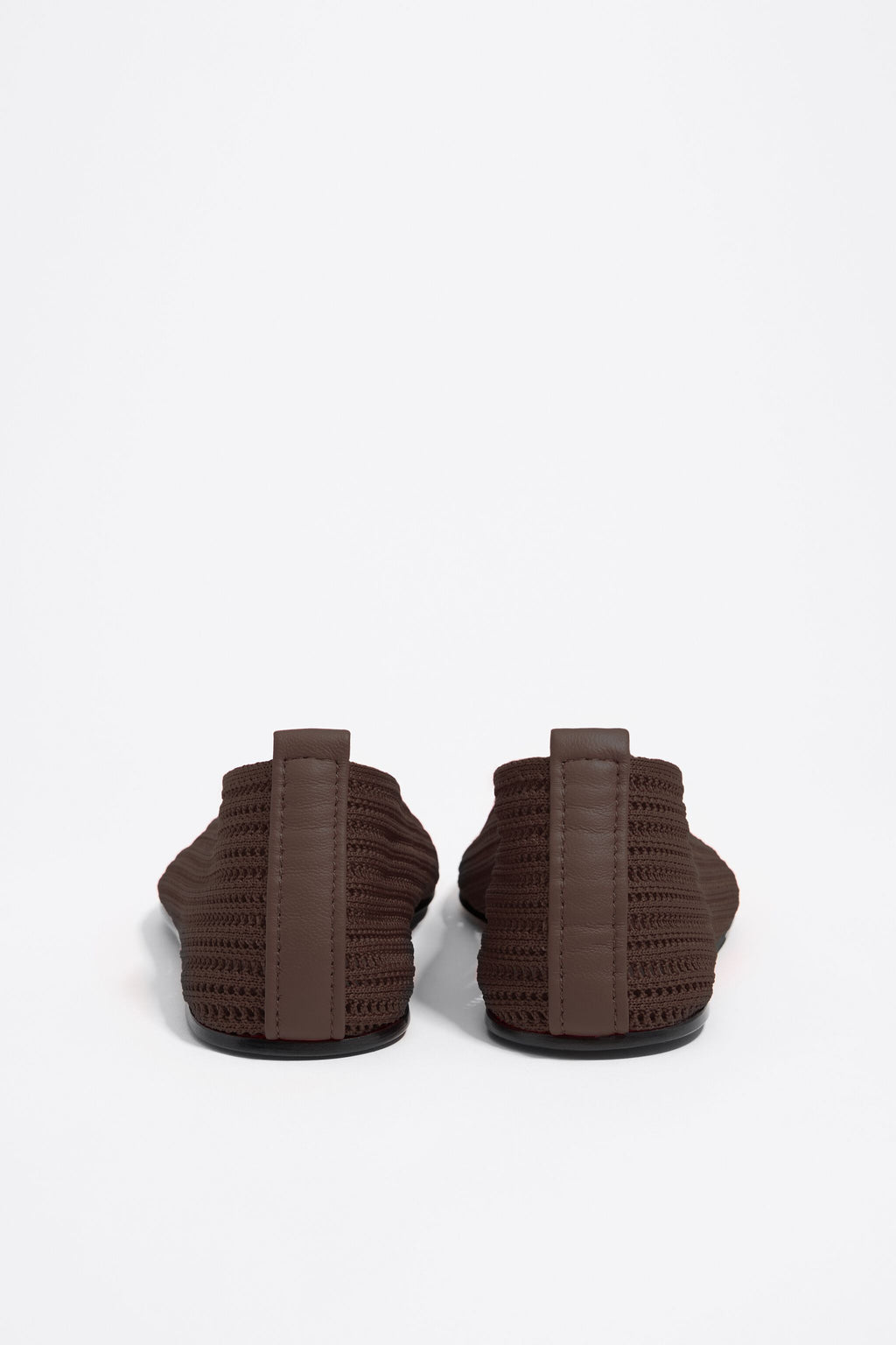 Chocolate flyknit ballerina